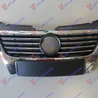 GRILLE COMPLETE (CHROME/BLACK NET) LOGO HOLE 150mm