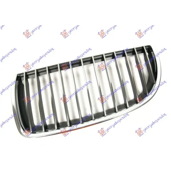 GRILLE SIDE PIECE (CHROME-CHROME/BLACK)