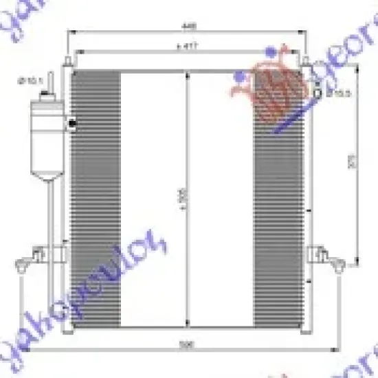 CONDENSER 2.5 TURBO DIESEL (430x420)