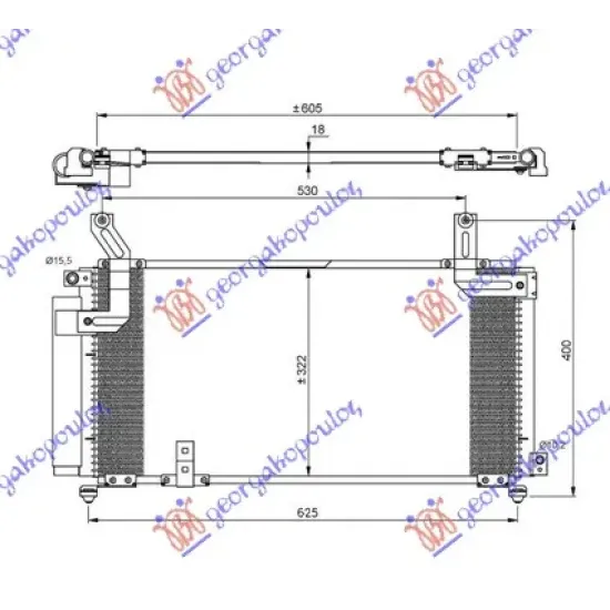 CONDENSER ALL MODEL (645x304x18)