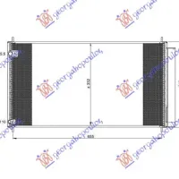 CONDENSER 2.0-2.2 D4D DIESEL (670x330x16)