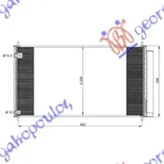 CONDENSER 2.0-2.2 D4D DIESEL (670x330x16)