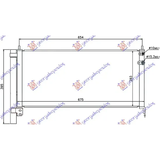 CONDENSER (640x29x16) 1.8i 16V HYBRID