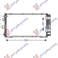 CONDENSER (690x340) 1992-1993 (INLET/OUTLET 9/12.9)