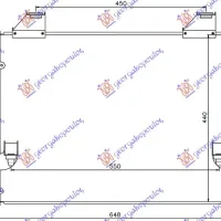 CONDENSER 2.5 -3.5 T.D DIESEL (600x440x16)
