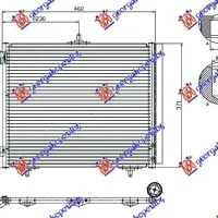 CONDENSER 2005- PETROL-DIESEL (420x370) 3BRACKETS