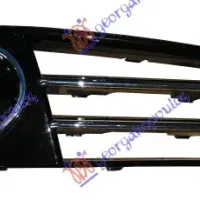 FRONT BUMPER GRILLE (WITH FOG LAMP HOLE) WITH 2 CHROME MOULDINGS