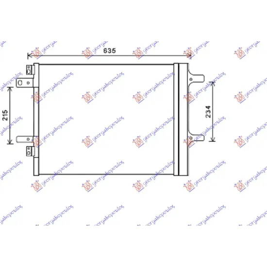 CONDENSER PETROL -DIESEL (525x415x16)