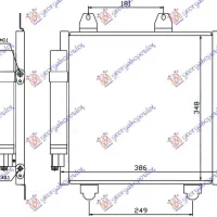 CONDENSER 1.0 PETROL-1.4 DIESEL D (350x330x16)