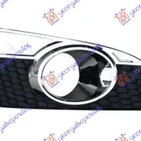 FRONT BUMPER GRILLE (WITH FOG LAMP HOLE) & CHROME MOULDING