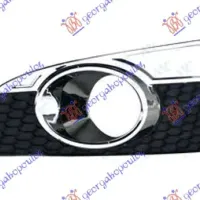 FRONT BUMPER GRILLE (WITH FOG LAMP HOLE) & CHROME MOULDING