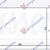 CONDENSER 1.6 TDCi (555x380x16)