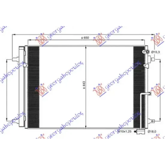 CONDENSER PETROL-DIESEL (EXCEPT 3.0-4.0TFSi) (660x44x6)