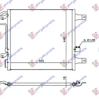 CONDENSER 3.6-3.8i PETROL 2.8 CRD DIESEL AUTO -2012 (470x450x18)