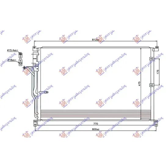 CONDENSER FOR ALL PETROL-DIESEL -2006 (730x480x16)