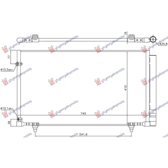 CONDENSER 3.5 PETROL (745x410x16)