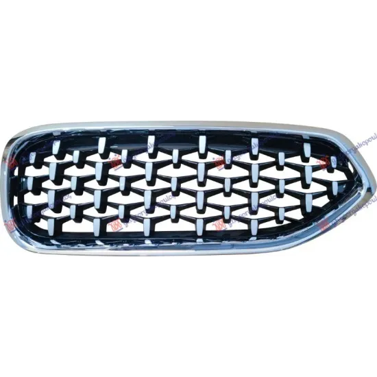 GRILLE SIDE PIECE CHROME (DIAMOND)