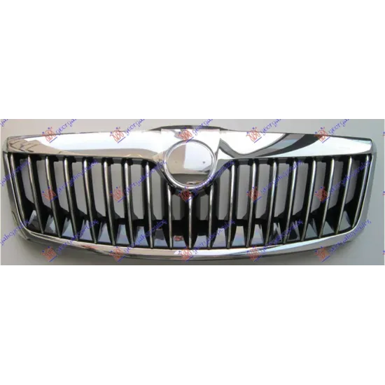 GRILLE BLACK/CHROME COMPLETE (WITH HOOD MOULDING ) GRILLE BLACK/CHROME COMPLETE (WITH HOOD MOULDING )