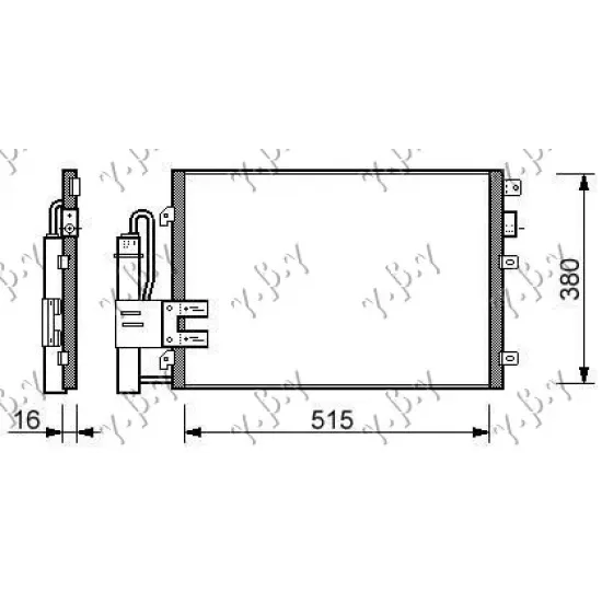 CONDENSER PETROL-DIESEL 1999- (510x380)