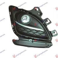 FRONT BUMPER GRILLE BLACK (WITH FOG LAMP HOLE) (SPORT) 2011-