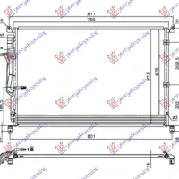 CONDENSER FOR ALL PETROL-DIESEL 2006- (730x480x16)