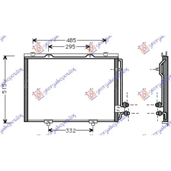CONDENSER ALL MODELS PETROL-DIESEL (570x48x20) CONDENSER ALL MODELS PETROL-DIESEL (570x48x20)