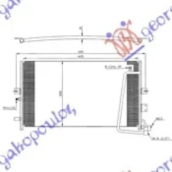 CONDENSER PETROL-DIESEL -2001 (600x358x20) CONDENSER PETROL-DIESEL -2001 (600x358x20)