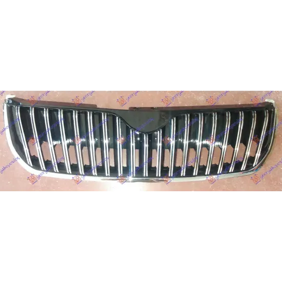 GRILLE CHROME W/LOWER MOULDING CHROME GRILLE CHROME W/LOWER MOULDING CHROME