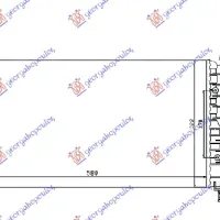 RADIATOR 1.2i 8/16V +/- A/C (580x317) (MAHLE BEHR)