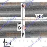 RADIATOR 1.2-1.6 12/16V - TDi (650x340) (MAHLE BEHR)