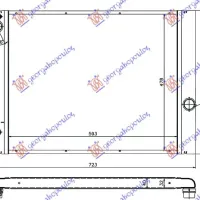 RADIATOR ALL MODELS PETROL AUTOMATIC (620x490) (MAHLE PREMIUM LINE)