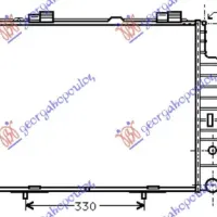 RADIATOR 2.4-3.2 PETROL - 2.0-2.5 DIESEL+/- A/C (640x490) (MAHLE BEHR)