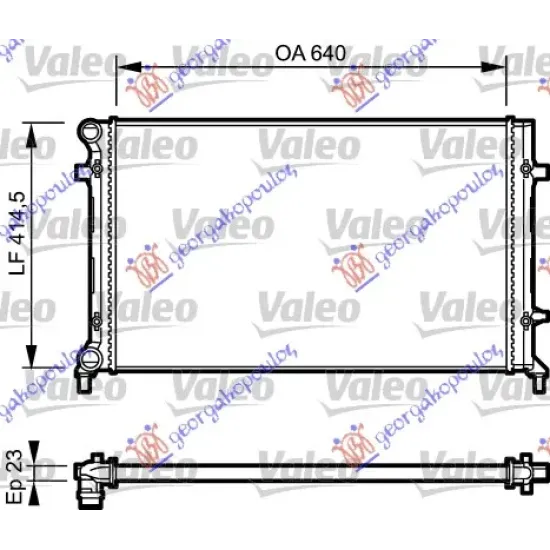 RADIATOR 1.4-1.6-2.0 FSI/SDI MANUAL/AUTOMATIC +A/C (650x415) VALEO RADIATOR 1.4-1.6-2.0 FSI/SDI MANUAL/AUTOMATIC +A/C (650x415) VALEO