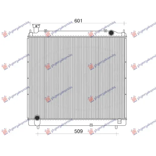 RADIATOR PETROL - 2.4 DIESEL (525x625x26)1995-2001 (VALEO) RADIATOR PETROL - 2.4 DIESEL (525x625x26)1995-2001 (VALEO)