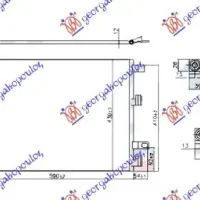 CONDENSOR ALL MODEL BENZINĂ-DIESEL (570x430x12)