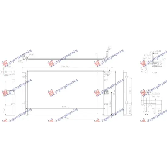 CONDENSER 1.5 DIESEL 2018- (725x393x12) (NISSENS)
