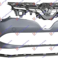 FRONT BUMPER PRIMED (3 PCS) (WITH GRILLE & SPOILER) (A QUALITY)