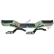 REAR BUMPER INTERCHROME WITHOUT TOW BARS