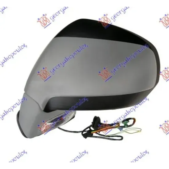 DOOR MIRROR ELECTRIC HEATED FOLDABLE (WITH SL&FRONT LIGHTS) (CONVEX GLASS)