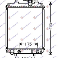 RADIATOR 1.0-1.3-1.5 PETROL MANUAL/AUTOMATIC (400x310) (KOYO)
