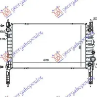 RADIATOR 1.4 16v TURBO AUTOMAT BENZINĂ (620x360x26)