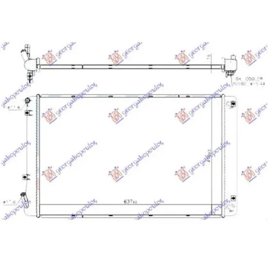 ADDITIONAL RADIATOR 1.6 PETROL/HYBRID (640X410X65) (KOYO) ADDITIONAL RADIATOR 1.6 PETROL/HYBRID (640X410X65) (KOYO)