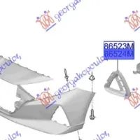 FRONT BUMPER GRILLE SIDE OUTER (WITH DRL) (O)