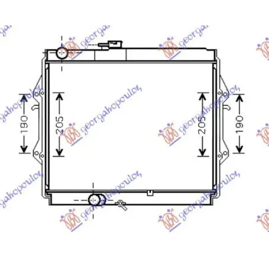 RADIATOR 2.4D (45x52.5x2.7) (KOYO)