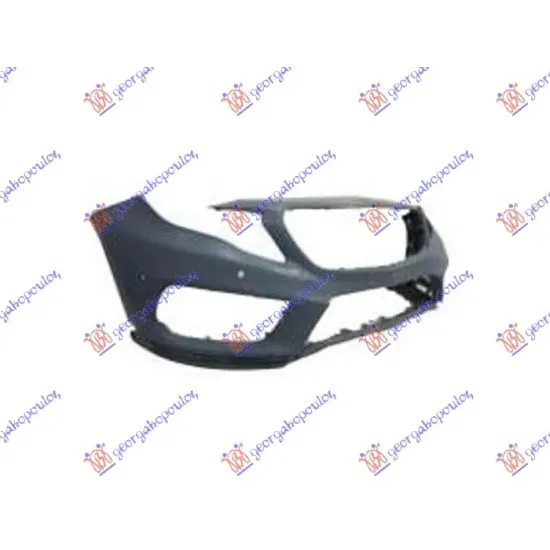 FRONT BUMPER PRIMED (GLA45 AMG) (WITH PDC & WASHER HOLES)