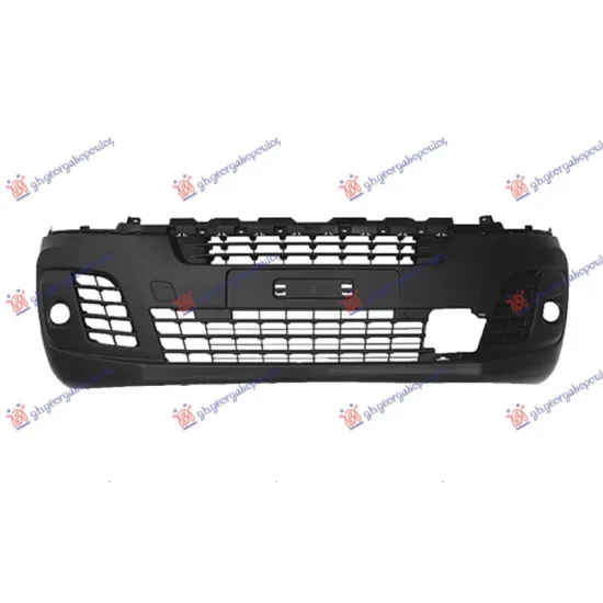 FRONT BUMPER BLACK(WITH FOG LAMP HOLES) (WITH EMERGENCY BRAKE & W & WITHOUT PDS) (A QUALITY)