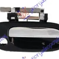 DOOR HANDLE FRONT OUTER CHROME /BLACK (WITH KEY HOLE)