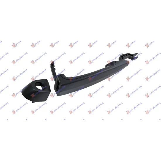 DOOR HANDLE FRONT OUTER BLACK
