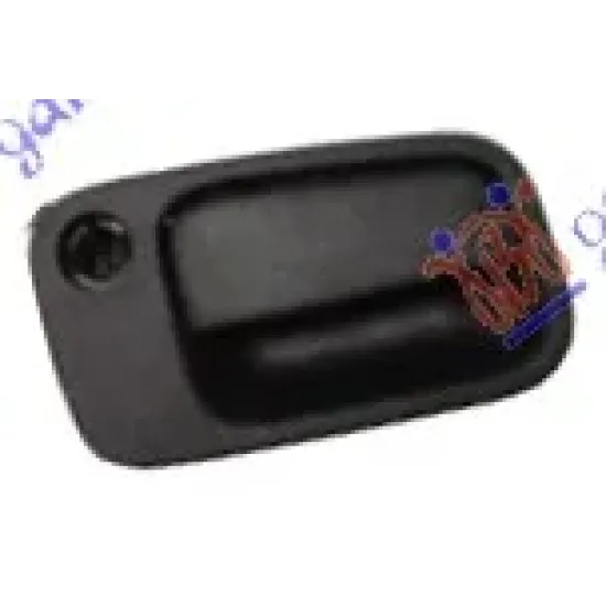 DOOR HANDLE FRONT OUTER BLACK