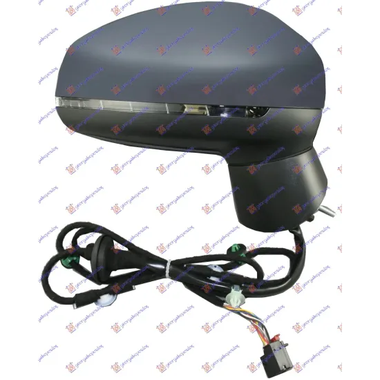 DOOR MIRROR ELECTRICAL HEATED PRIMED (WITH SIDE LAMP) (CONVEX GLASS)